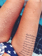 Učitajte sliku u preglednik galerije, Set privremenih tetovaža FLORAL LETTERING