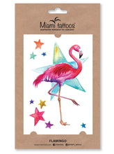 Load image into Gallery viewer, Akvarel privremene tetovaže FLAMINGO