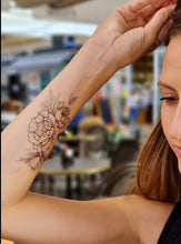 Load image into Gallery viewer, Privremene tetovaže DARK PEONY