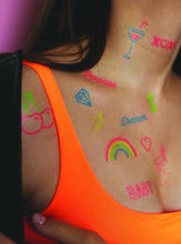 Učitajte sliku u preglednik galerije, Set privremenih tetovaža NEON ON