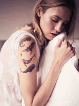 Učitajte sliku u preglednik galerije, Akvarel privremene tetovaže WHALES