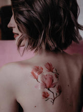 Učitajte sliku u preglednik galerije, Akvarel privremene tetovaže MAGNOLIA