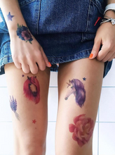 Učitajte sliku u preglednik galerije, Akvarel privremene tetovaže UNICORNS