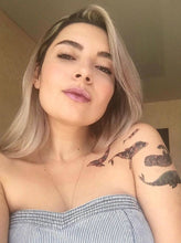 Učitajte sliku u preglednik galerije, Akvarel privremene tetovaže WHALES