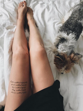 Učitajte sliku u preglednik galerije, Set privremenih tetovaža FLORAL LETTERING