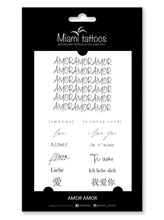 Load image into Gallery viewer, Privremene tetovaže AMOR AMOR