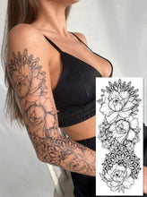 Učitajte sliku u preglednik galerije, Privremena tetovaža rukav BLACK GARDEN
