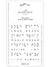Load image into Gallery viewer, Privremene tetovaže BRAILLE