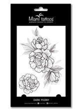 Load image into Gallery viewer, Privremene tetovaže DARK PEONY