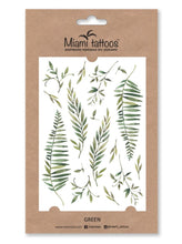 Učitajte sliku u preglednik galerije, Akvarel privremene tetovaže GREEN