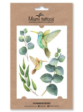 Učitajte sliku u preglednik galerije, Akvarel privremene tetovaže HUMMINGBIRD