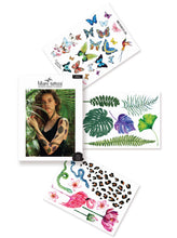 Učitajte sliku u preglednik galerije, Set privremenih tetovaža JUNGLE