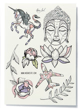 Učitajte sliku u preglednik galerije, Privremene tetovaže MYSTERY by Nora Ink