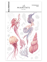 Učitajte sliku u preglednik galerije, Akvarel privremene tetovaže REAL MERMAID