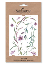 Učitajte sliku u preglednik galerije, Akvarel privremene tetovaže SAFFRON