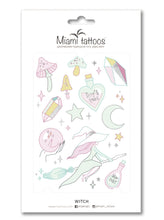 Učitajte sliku u preglednik galerije, Akvarel privremene tetovaže WITCH