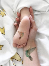 Učitajte sliku u preglednik galerije, Akvarel privremene tetovaže HUMMINGBIRD