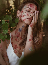 Učitajte sliku u preglednik galerije, Akvarel privremene tetovaže MAGNOLIA